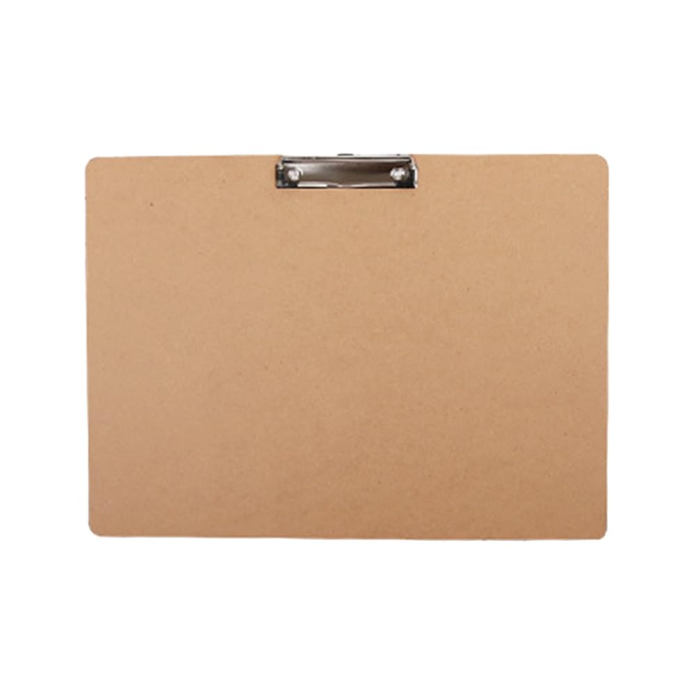 STOBOK 1pc Practical Wooden Drawing Pad Horizontal Clipboard Board for Office School Restaurant Order A3