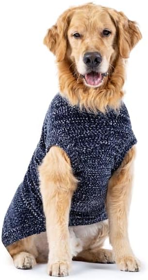 Navy Mix Turtleneck Sweater by Canada Pooch