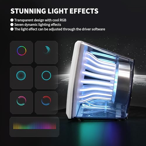 Edifier G2000 Pro 64W Desktop 2.0 Computer Gaming Speakers for PC Laptop Mac Woofer Bluetooth USB 3.5mm AUX Inputs RGB Lights Multimedia Speakers White by Edifier - Image 5