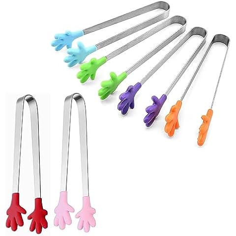 Gunwon Mini Hand Tongs with Silicone Head Cover