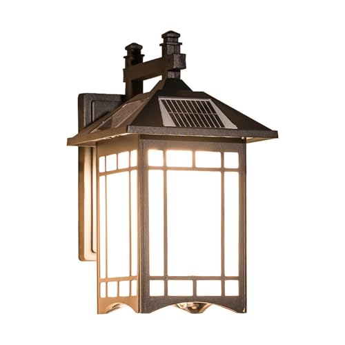 Luz LED for jardín y terraza con aplique solar de pared para veladas perfectas al aire libre