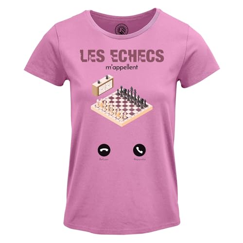 Les Echecs m'appellent T-Shirt Femme cadeau idéal joueuse échecs