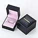 AINUOSHI 925 Sterling Silver Eternity Ring 4mm Round/Cushion Cut Cubic Zirconia Jewellery CZ Fashion Eternity Engagement Wedding Ring (Round-Shape,Size 4 to 10)