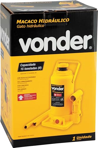 Macaco Hidráulico tipo Garrafa 15 Toneladas-VONDER-6874150000
