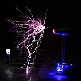 H-BEI Mini Musical Tesla Coil Kit, Music Tesla Coil DIY Kit Wireless Transmission, Tesla Coil Kit Music Plasma Horn Speaker, Science and Education Tool, Experiment Desktop Toy Model