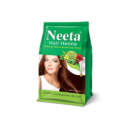Polvo de Henna para Cabello Neeta Tinte Natural Sin Amoníaco 125g