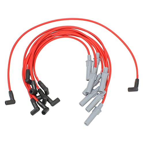 Image of Pertronix 808428 Flame-Thrower Red 8mm Spark Plug Wire for 8-Cylinder Dodge Truck 5.2 /5.9L Engine