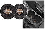 Harley Davidson Heavy Duty Rubber Coasters 2 pc Set