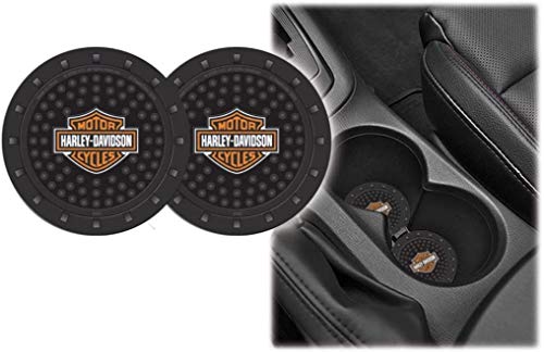 Harley Davidson Heavy Duty Rubber Coasters 2 pc Set