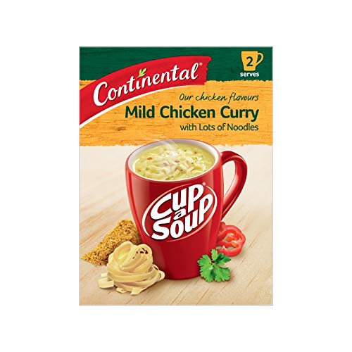7 x CONTINENTAL Cup-A-Soup | Mild Chicken Curry With Lots of Noodles, 2 serve, 58g