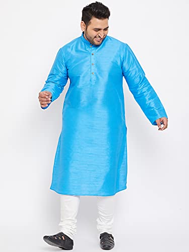 Image of VASTRAMAY Plus Size Men's Silk Blend Kurta Set-New