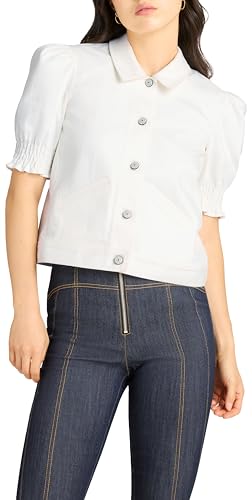 Cinq à Sept Women's White Denim Roselyn Jacket