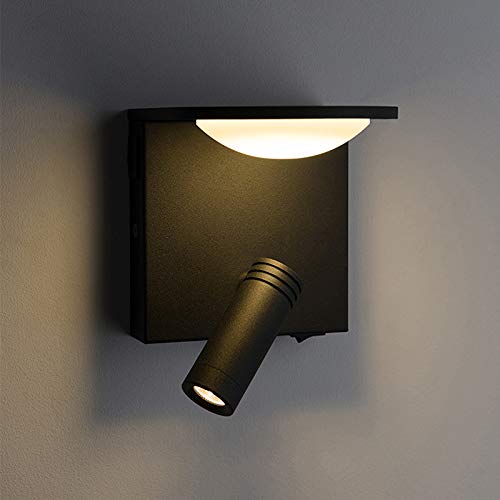 Aplique de pared moderno ajustable con interruptor y puerto USB para iluminación de diseño 7