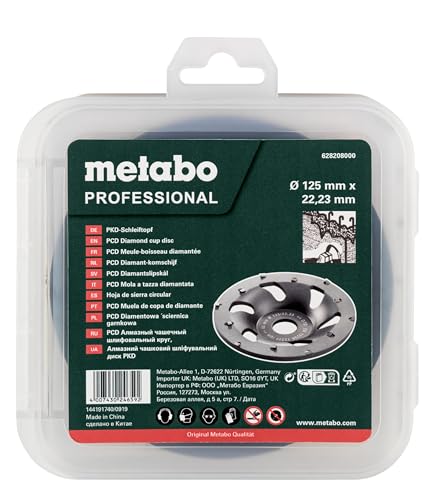 Metabo – Meule à touret 62820800 – Diamètre 125 mm – Alésage 22.23 mm – Segments DPC pour meulage rapide – Vitesse 80 /sec 628208000 - vue 4