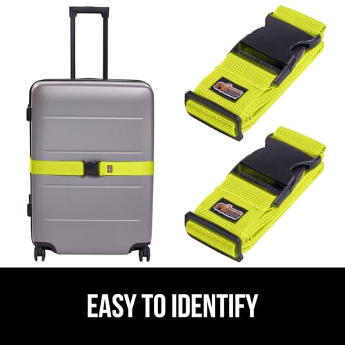 GORILLA GRIP Heavy Duty Luggage Straps for Suitcase, 8 Pack, Yellow by GORILLA GRIP - Used condition - Image 4