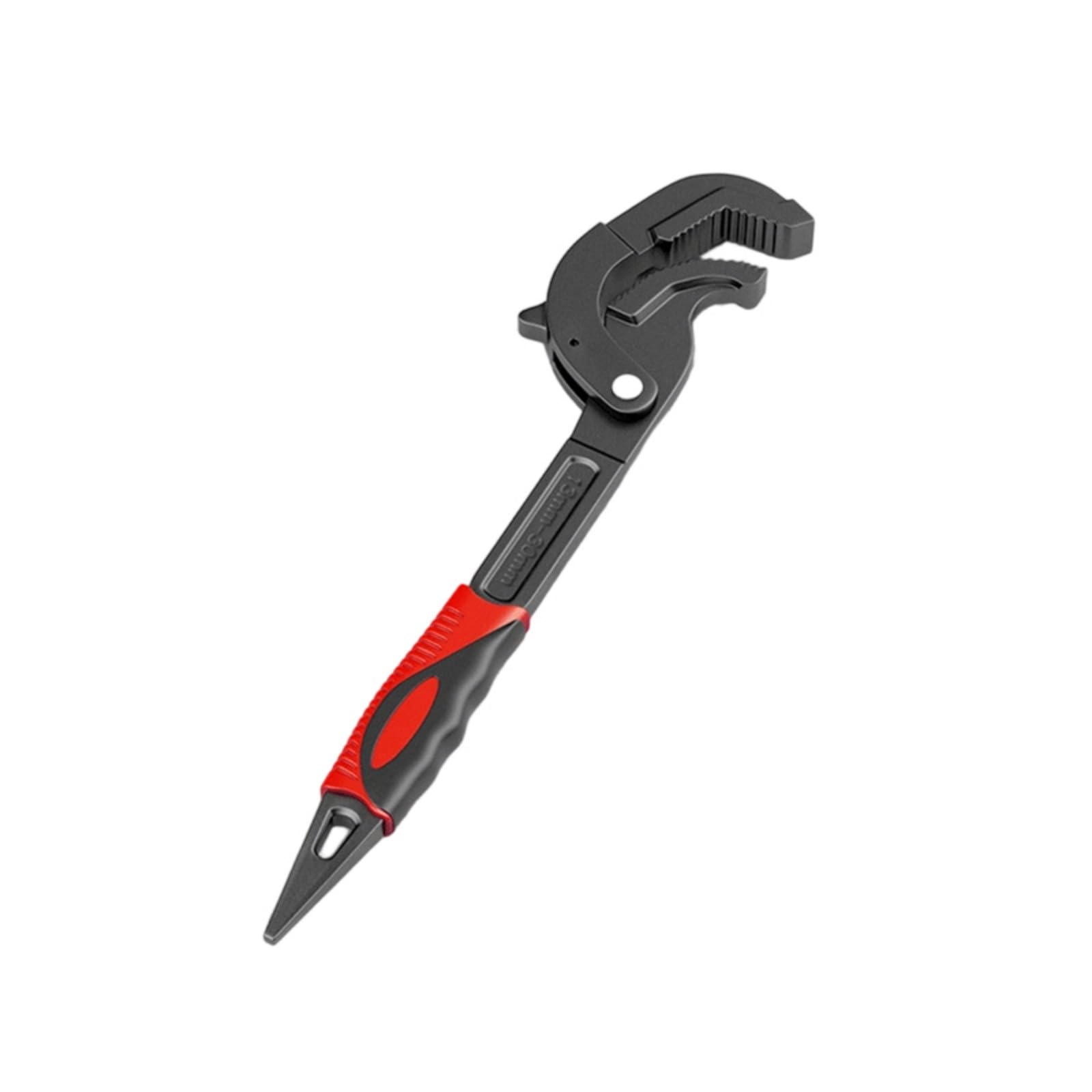 Quick Adjusting Triple Jaw Industrial Wrench Steel Nonslip Handle Sink for Pipe Fittings Maintenance Industrial Steel