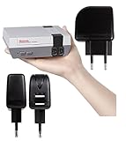 DURAGADGET Cargador con Enchufe Europeo para videoconsola Nintendo Mini Classic (de noviembre 2016) - con Doble Entrada USB