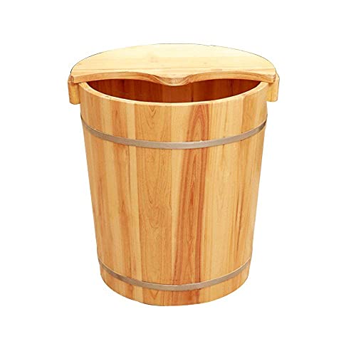 Bassin de pédicure en bois massif de 44 cm élégance artisanale couleur B
