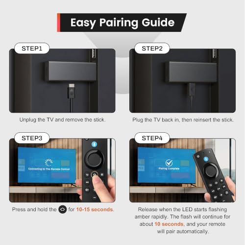 Image of Replacement Amazon Fire Series TV Stick (HD, Lite), for Firestick 4K, 4K Max(1st /2nd Gen), for Fire Stick (2nd /3rd Gen), for Fire 3rd Gen TV /Cube /Insignia /Toshiba /Pioneer Smart TVs with Voice Control