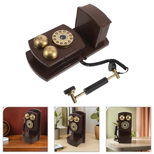 Teléfono retro de pared PERSELOSO de hierro para decoración sin cuidado 6
