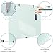 TSJ OFFICE Glass Dry-Erase Board - 48 x 32 Inches Wall Mounted Glass Magnetic Whiteboard, Large Frameless White Board for Office, Home & School