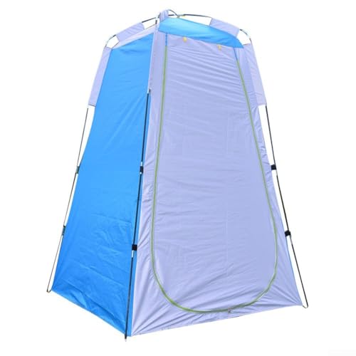 Tienda de campaña portátil para vestuario para playa y camping, diseño impermeable y resistente al sol (azul)