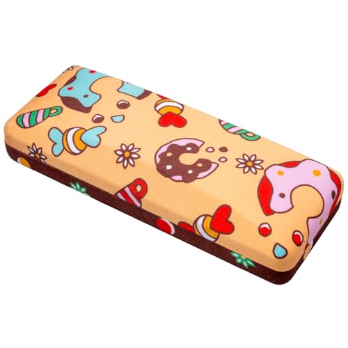テーシーケース(Tccase) メガネケース ハード おしゃれ クロス付き バネ式 開閉 カラフル feodora デザイン スイーツ ギフト プレゼント
