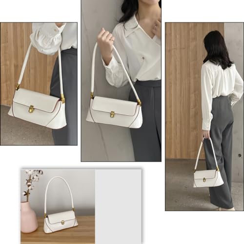Image of Small Shoulder Bags for Women, Vintage Satchel Bags for Women Retro Classic Hobo Tote Handbag Mini Clutch Purses
