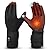 V.Step Heated Gloves for Men Rechargeable Women, Heated Glove Liners Battery Electric Hand Warmers for Motorcycle Ski Work Hunting Arthritis Black Medium