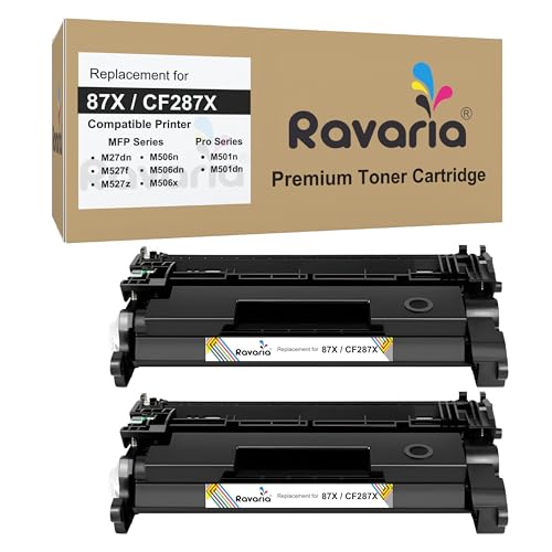 Image of 87X / CF287X Compatible Toner Cartridge for HP Printers MFP M527dn, MFP M527f, MFP M527z ,M506n, M506dn, M506x ,Pro M501n and Pro M501dn (87X / CF287X Toner Pack of 2)