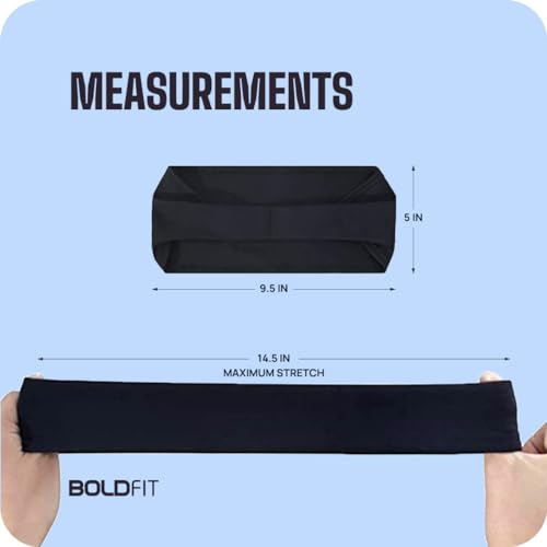 Image of Boldfit Lycra Wide Head Band for Hair Men & Women Headband for Gym Accessories for Men and Women Fitness Hair Accessories Hairs Stylish Fitnes Head Wear for Gym Band Sports Headband Workout & Running