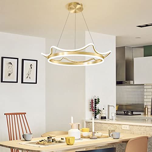 Lustre simple salon salle à manger avec lampe suspendue LED - 4