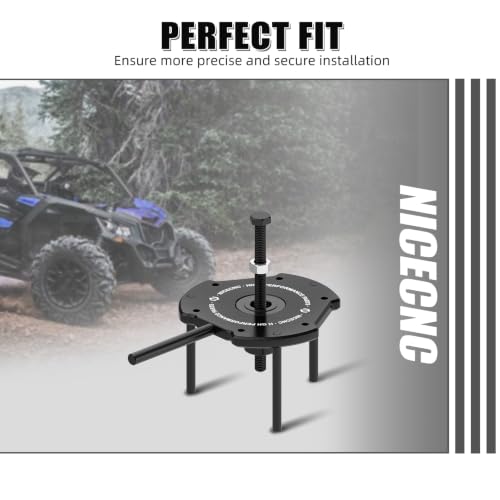 Image of NICECNC Black Clutch Removal Tool Kit Drive Clutch Separator Puller Set Compatible with Can Am Maverick X3 2017-2022, Maverick X3 R 4x4 Turbo DPS 2018-2019