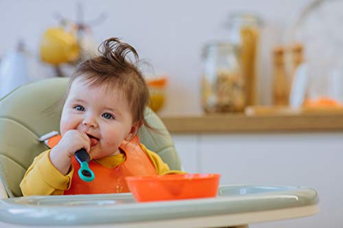 Tommee-Tippee-Smushee-First-Self-Feeding-Weaning-Spoons-Chunky-Handles-Reversible-Grips-Food-Easily-4m-Pack-of-2