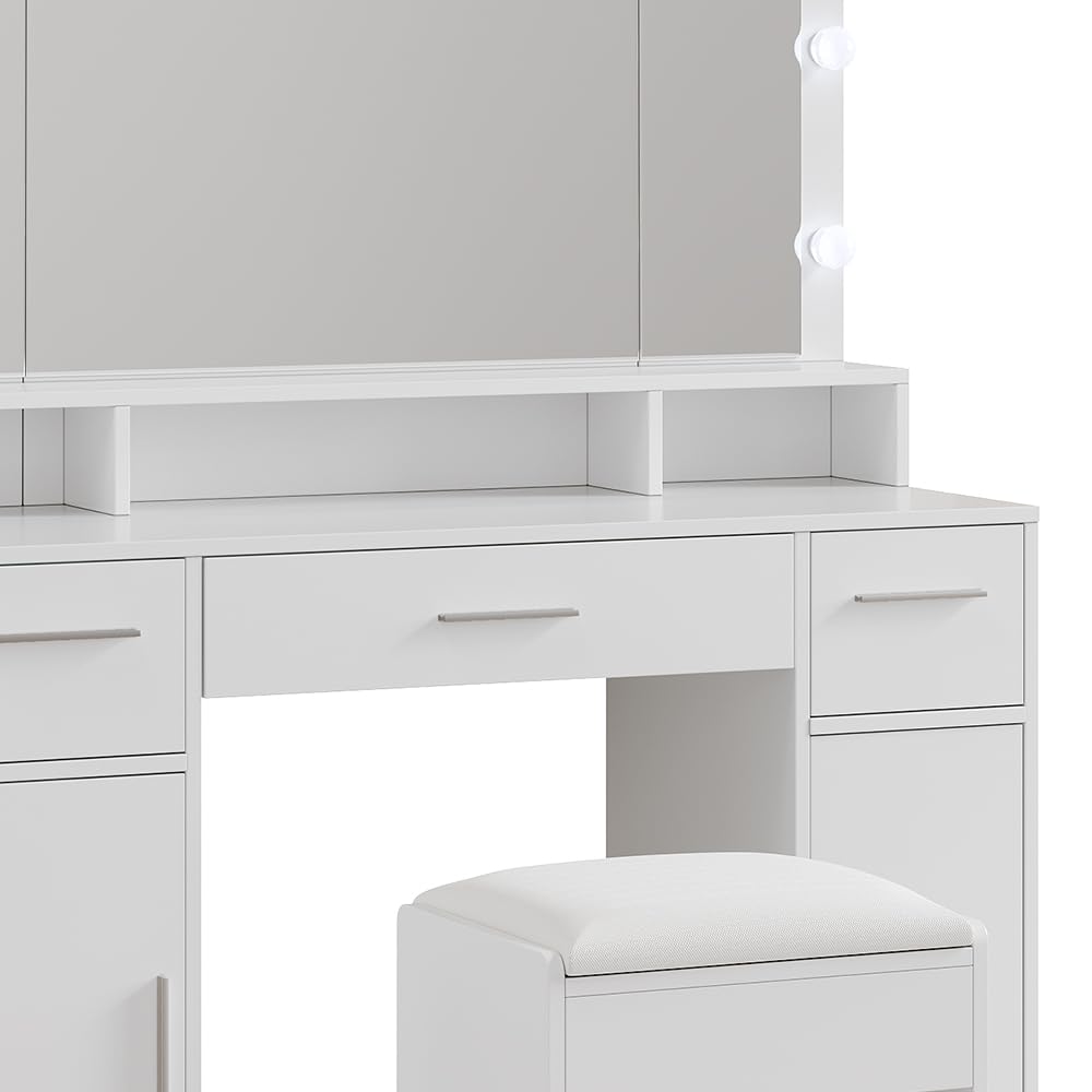 Vicco Schminktisch Lumira, Weiß, 110 cm