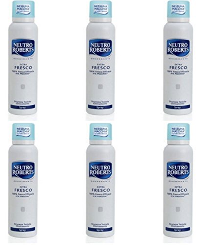 6x Neutro Roberts Spray Extra Fresh Deodorant Körper Angebot auf Lager Cover