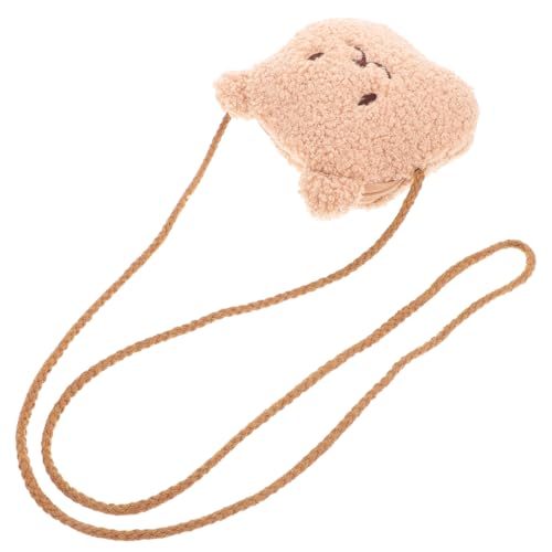 OATIPHO Süße Bären Umhängetasche Für Junge Mädchen Plüsch Handtasche Für Kleinkinder Multifunktionale Geldbörse Für Jungen Uhandtasche Handtasche Mädchen