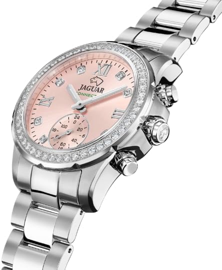 Angolato view of the JAGUAR Women's Watch J980/2, highlighting the side profile and crown details.