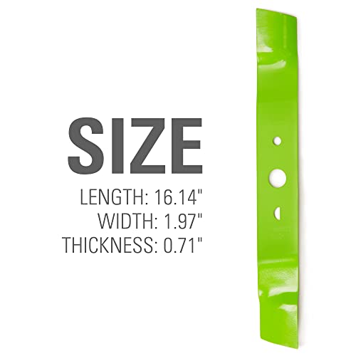 Image of Greenworks Replacement Lawn Mower Blade (Fits : 17' Mower / MO40B411 / MO40B01 / MO48B2210 / MO10B00)