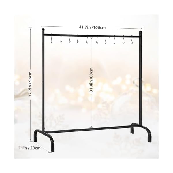 Christmas stocking holder stand christmas stocking hangers with 10 hooks metal stocking holder stand for floor fireplace christmas decoration  urban country home decor