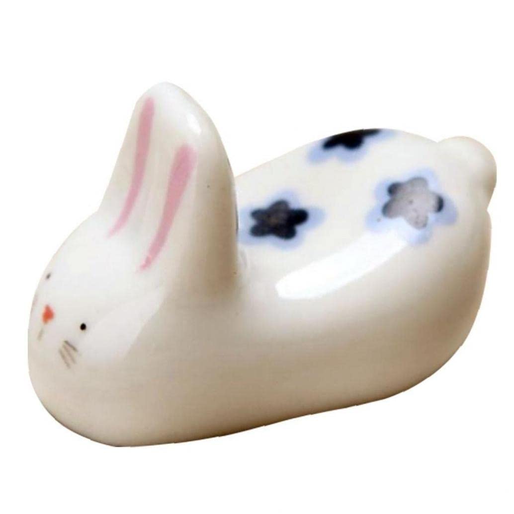 Pinicecore As Show 1Pc Ceramic Chopsticks Holder Stand Animal Design Chopstick Rack Pillow Rest Kitchen Tableware