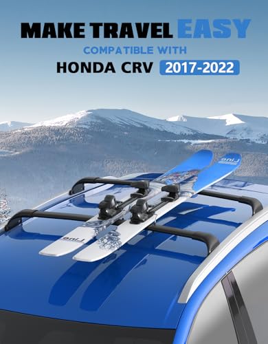 Image of FengYu Roof Rack Cross Bars 300lbs Compatible with Honda CRV CR-V 2017-2022 with Flush Side Rails (Not for 2023 2024 2025 2026), All-Metal Aluminum Roof Rails Crossbars Rooftop Cargo Bar Luggage Racks