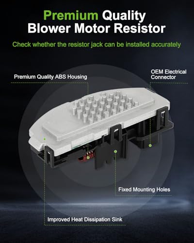 Image of SCITOO HVAC Blower Motor Resistor Regulator Fit for 2011-2018 for Porsche Cayenne,2011-2018 for Volkswagen Touareg,OE-7P0820021D, F011500082, 7P0820521A, 7P0820522A, 7P0820521 Resistor Replacement