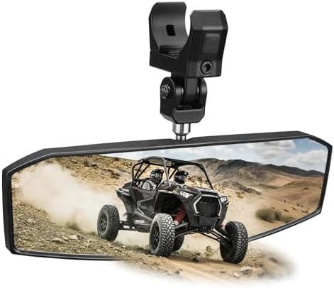 UTV Mirror for 1.5-2.0 Inch Roll Cage, Compatible with Polaris RZ...