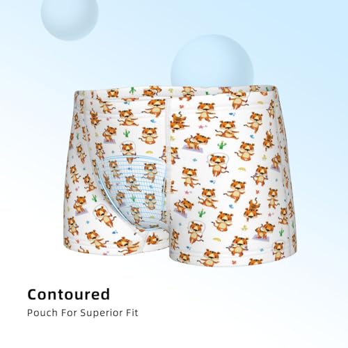 Boys' Cotton Boxer Brief Soft Underwear-Tigers Go In For Sports4