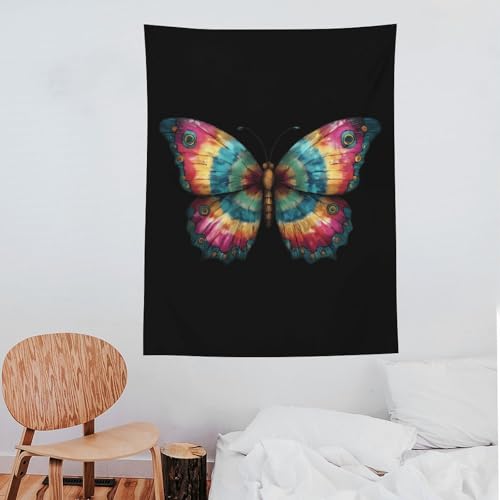 Tapiz colgante de mariposas vertical para decoración de pared en sala de estar 7