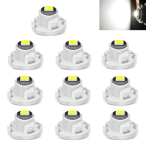 10 Bombillas LED T4.2 para tablero, 3030 Chip blanco miniatura 1