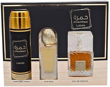 Amazon.com: Lattafa Khamrah 3 Pcs Gift Set : Beauty & Personal Care