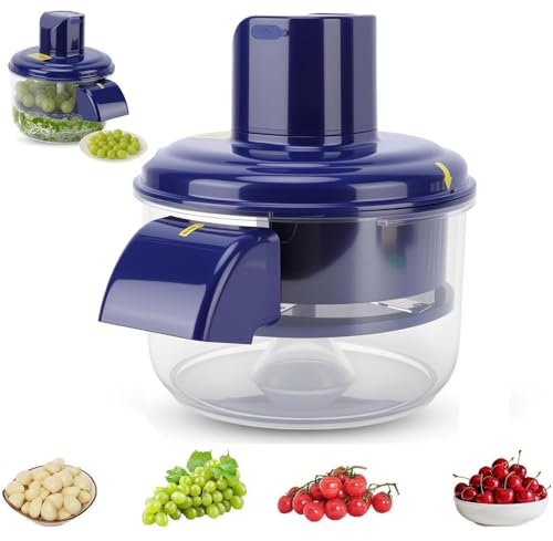 Electric Grape Peeling Machine Automatic Garlic Peeler Skin Remover for Tomato Cherry and Small Fruits Rechargeable Electric Fruit and Vegetable Peeler Skin Remover for Home Kitchen Use