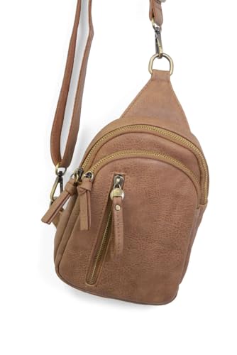 Image of Joy Susan Skyler Sling Bag: Vegan Leather, Zippered Closure, Brass Plated Hardware